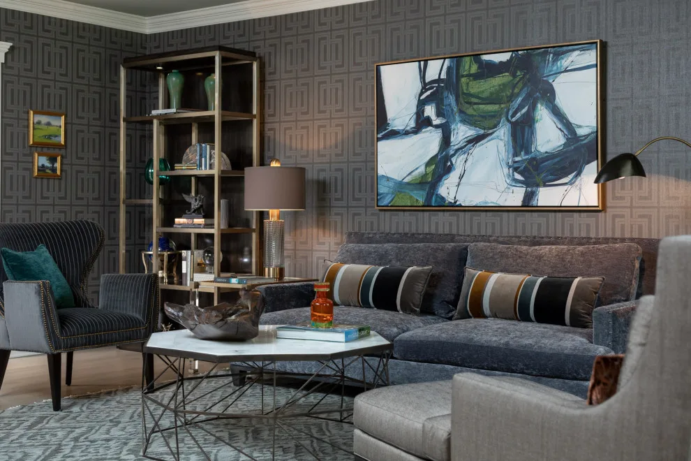 New Jersey Colonial Living Room Renovation by In Detail Interiors - Photo 8