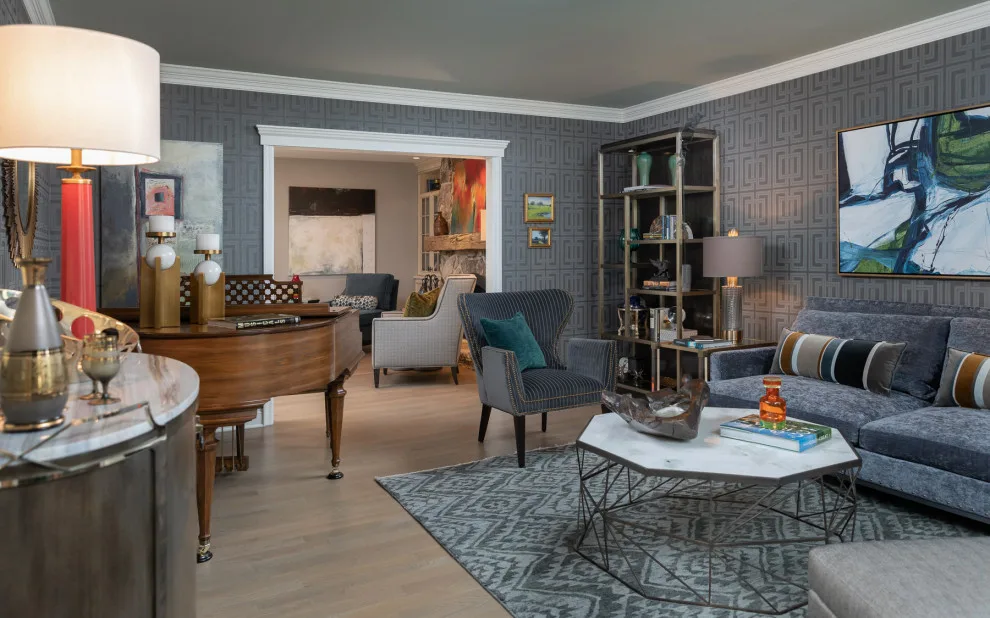 New Jersey Colonial Living Room Renovation by In Detail Interiors - Photo 6