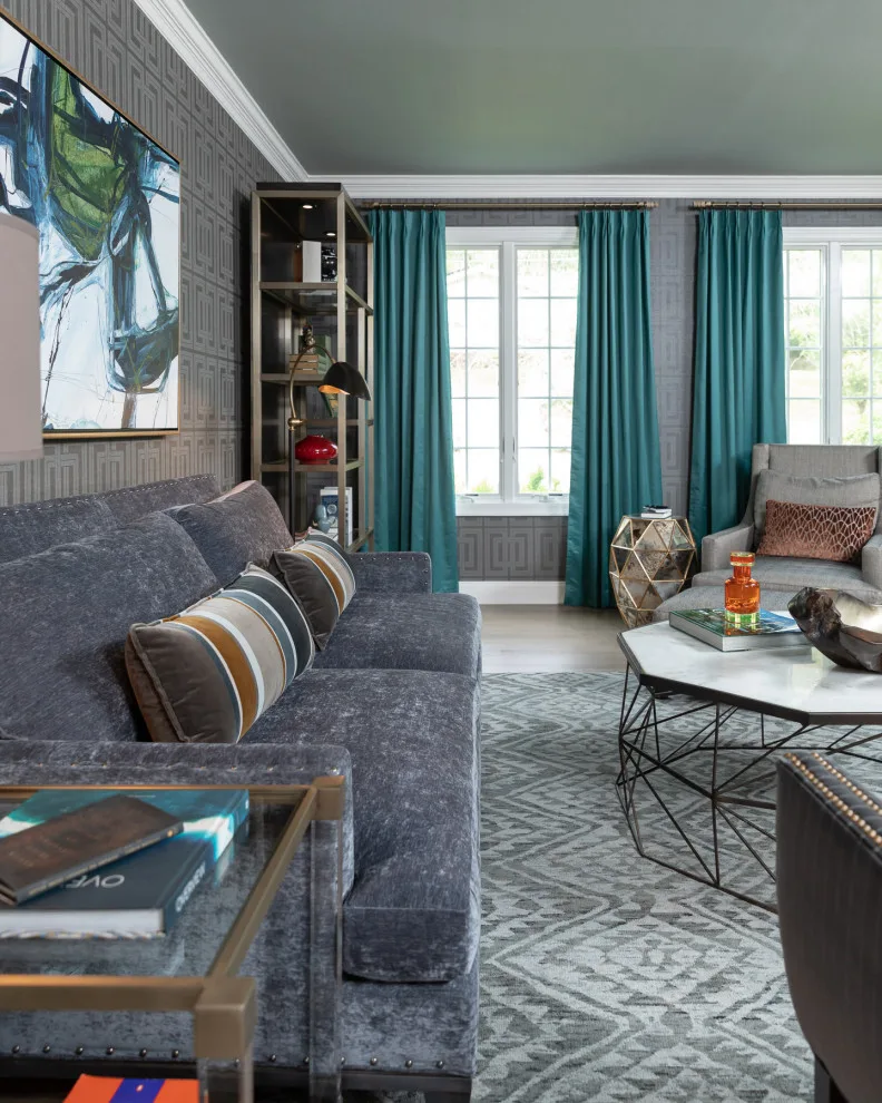 New Jersey Colonial Living Room Renovation by In Detail Interiors - Photo 3