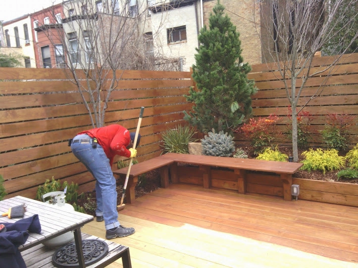 Town House Landscape Design and Renovation by NY Plantings Irrigation And Landscape Lighting - Photo 3