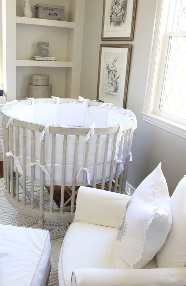 Calm Nursery Design by Avenue A Interiors - Photo 11