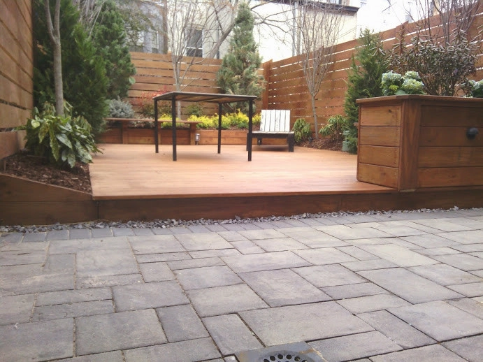 NYC Brooklyn Townhouse Landscape Renovation by NY Plantings Irrigation And Landscape Lighting - Photo 5