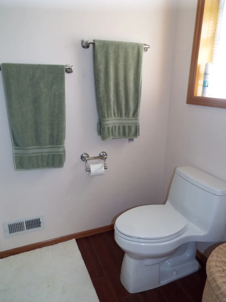Custom Glass Shower in Tile and Granite Bathroom by Gesang Remodeling - Photo 9
