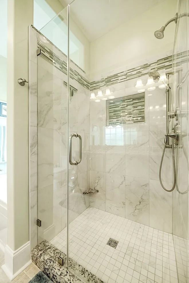 Shower and Tub Tile Surround by First Choice Home Remodeling - Photo 7