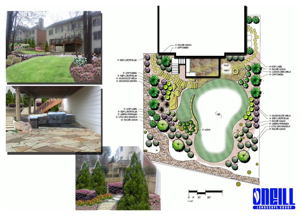 Outdoor living space North Atlanta by O'Neill Landscape Group - Photo 5