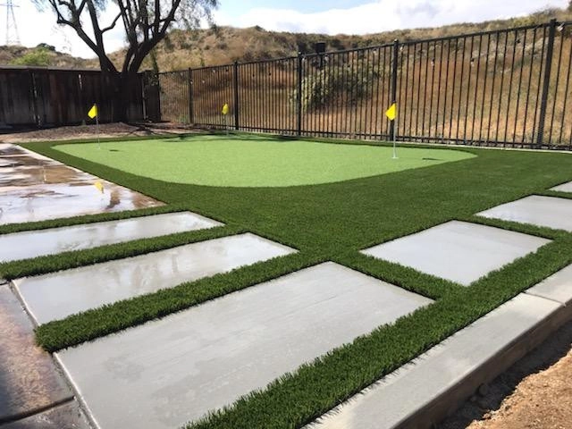 Putting Green | Modern & Custom Design-Build Putting Green by Oasis Turf & Hardscape - Photo 2