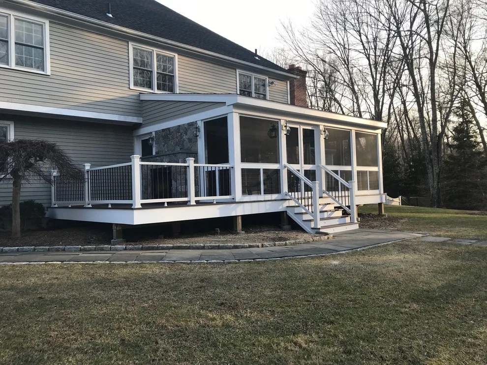 Classic Enclosed Deck with Fireplace by Kling Brothers Builders LLC - Photo 2