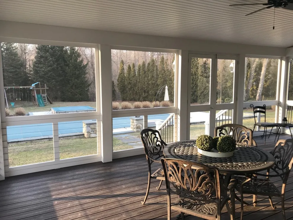 Classic Enclosed Deck with Fireplace by Kling Brothers Builders LLC - Photo 3
