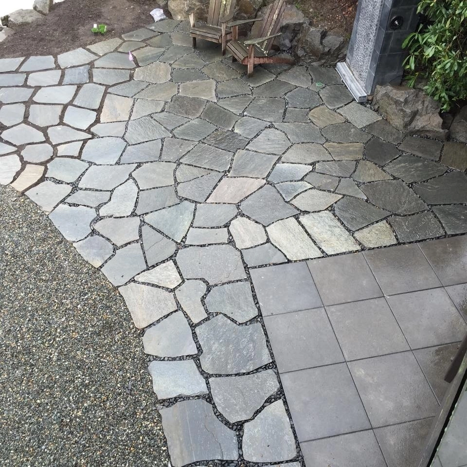 Rustic Natural Stone Patio by Olympic Rockeries - Photo 2