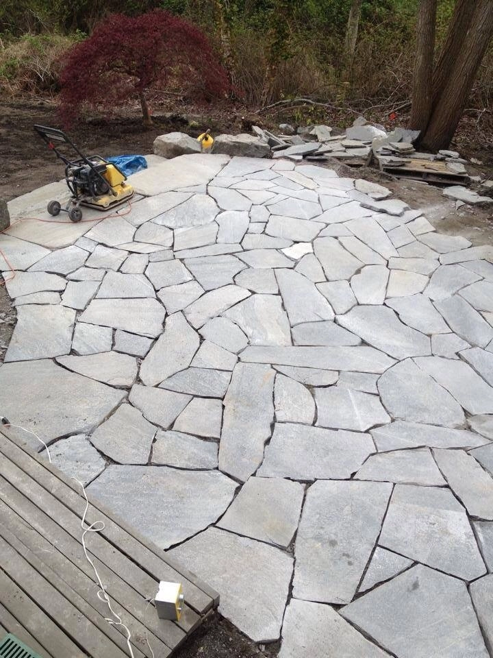 Rustic Natural Stone Patio by Olympic Rockeries - Photo 6