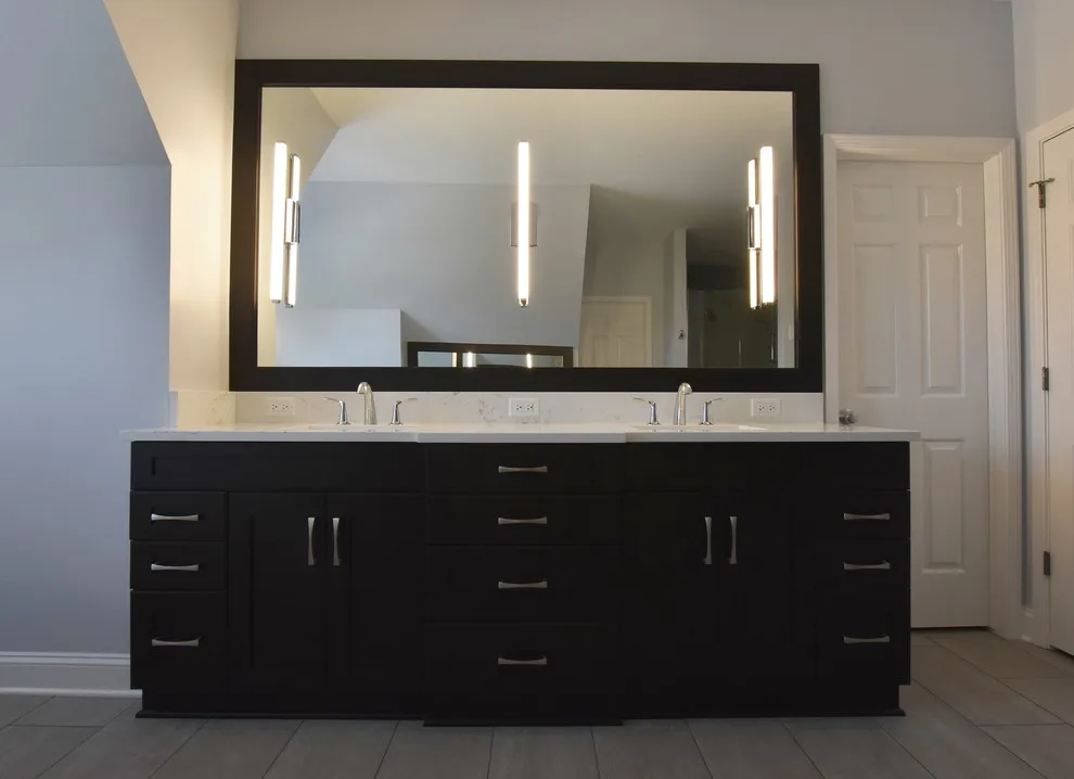 Naperville, IL Gray-Themed Transitional Master Bathroom by Adam Hartig - Photo 5