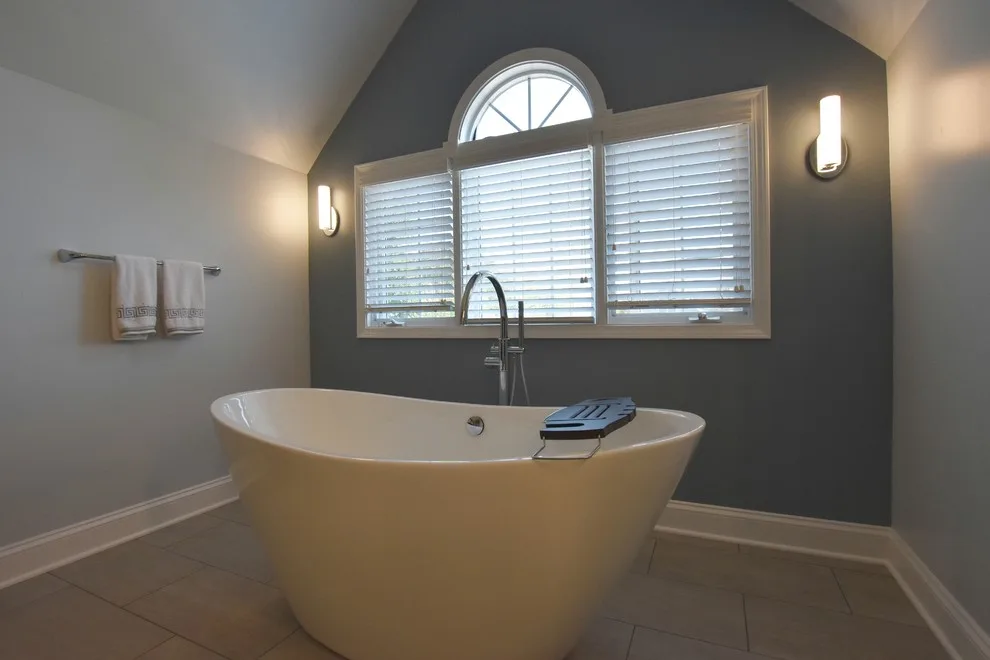 Naperville, IL Gray-Themed Transitional Master Bathroom by Adam Hartig - Photo 6