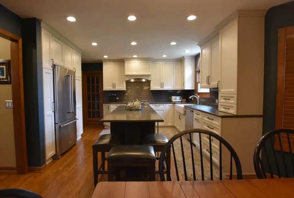 Naperville Glass-Accented Transitional White Kitchen by Adam Hartig - Photo 5