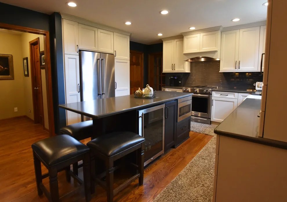 Naperville Glass-Accented Transitional White Kitchen by Adam Hartig - Photo 9