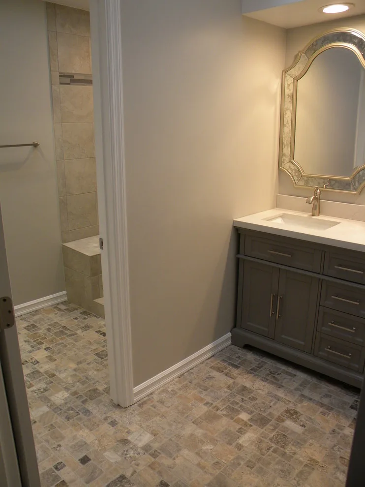 Travertine Restroom by Bailey Home Services LLC - Photo 3