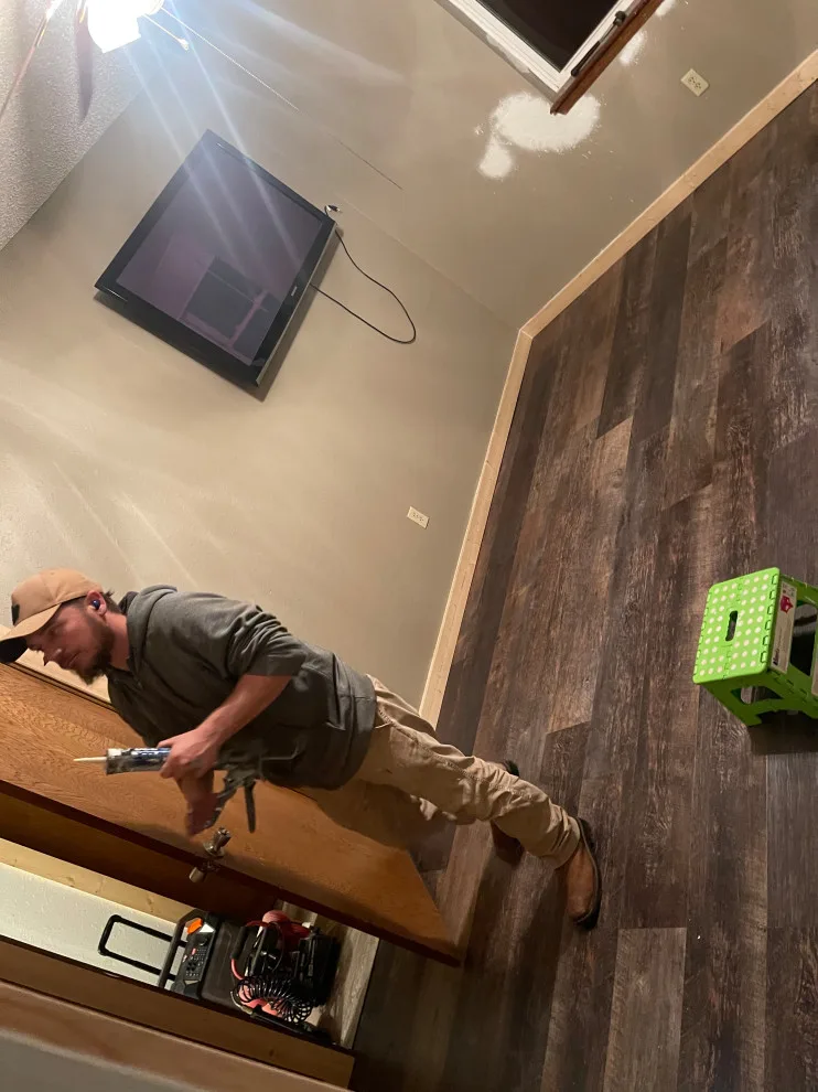 Tuttle, OK - installation of flooring and trim by Walker Services Group LLC - Photo 2