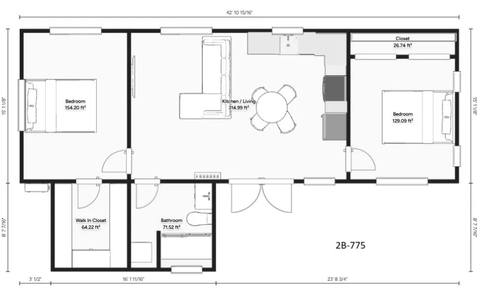 Dual Bedroom Layouts by Tiny Homes Of Tennessee - Photo 3