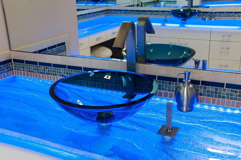 Clyde Hill "Submerged Paradise" Master Bathroom by McAdams Remodeling & Design - Photo 7