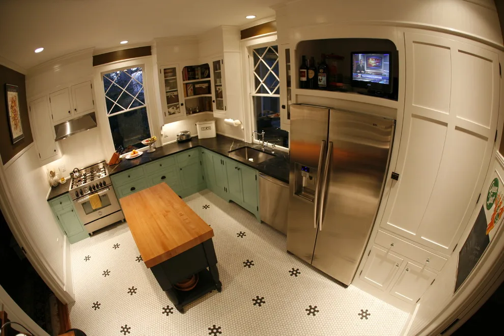 Distinctive Vintage Green Kitchen - Tailored Cabinets by Crippen Woodworks - Photo 4
