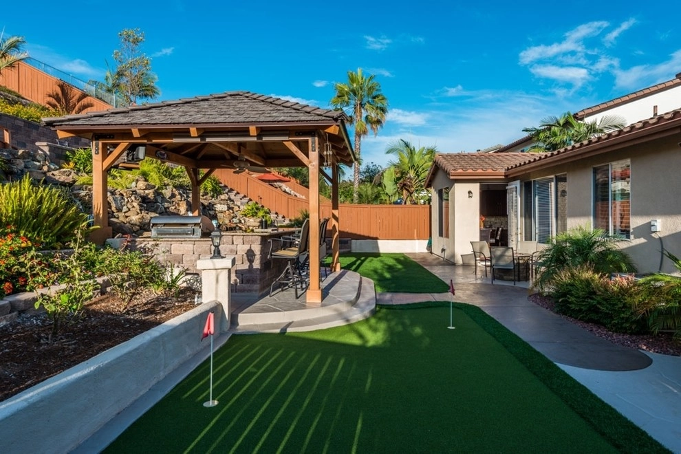 Patio Cover, Outdoor Kitchen and Water Feature by Pacific Dreamscapes - Photo 7