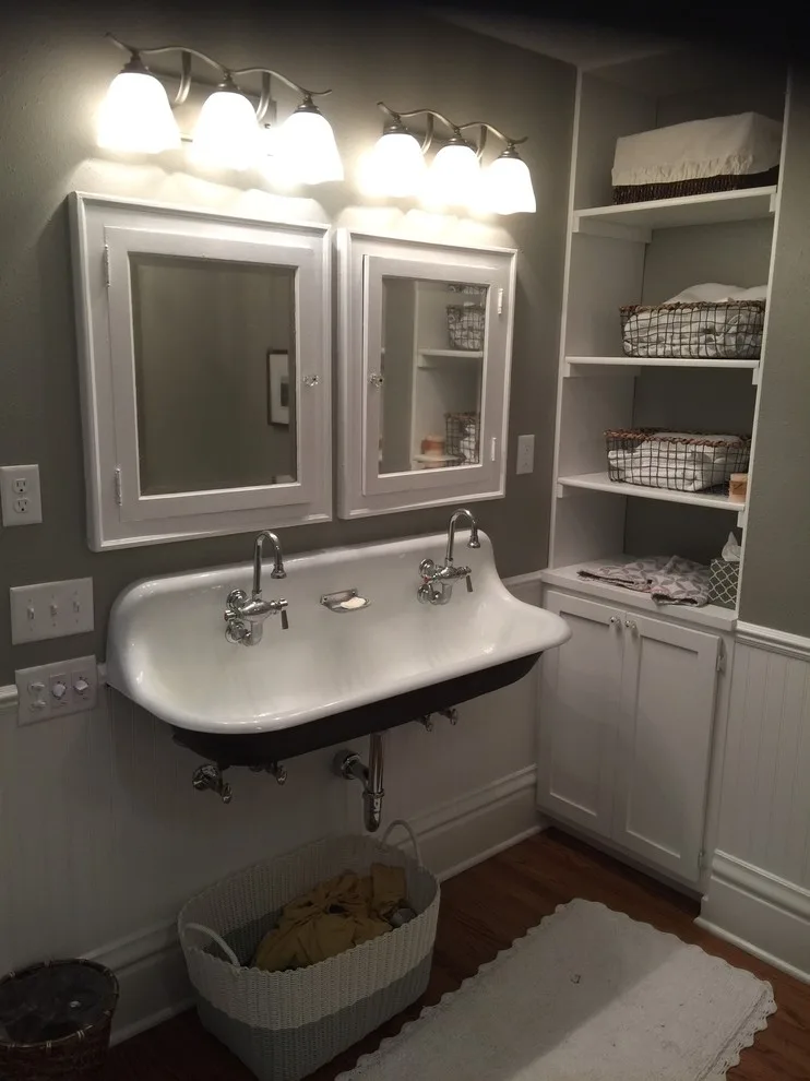Retro Bathroom | Bedroom to Bathroom Remodel by Byrnes Custom Construction - Photo 6
