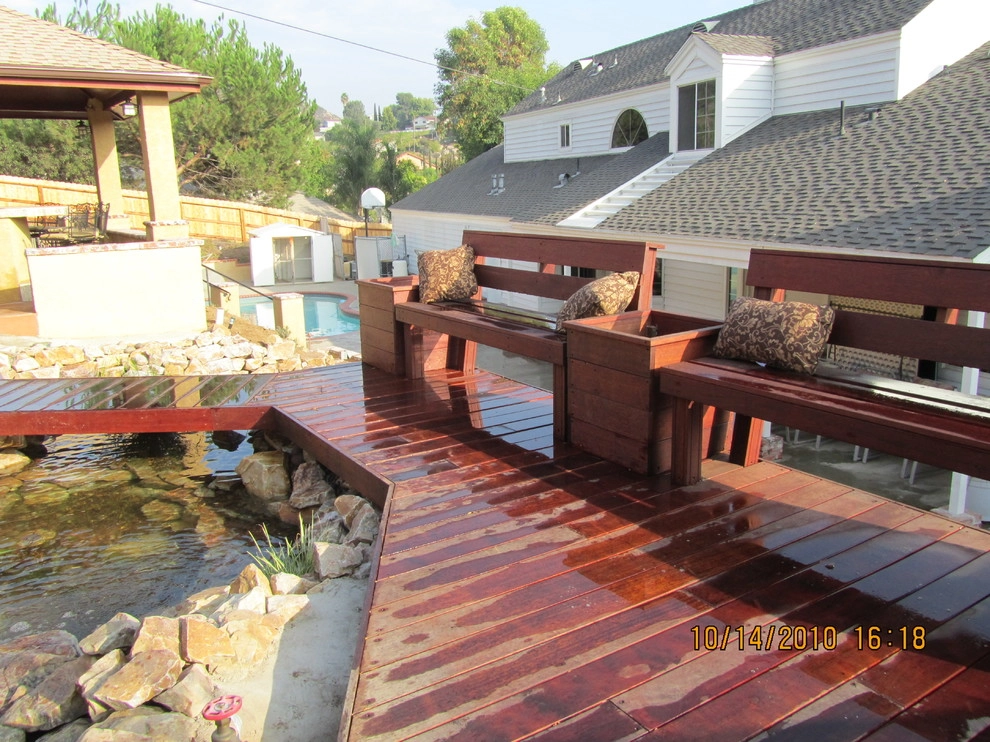 Pond with waterfalls and decks by Pacific Dreamscapes - Photo 4