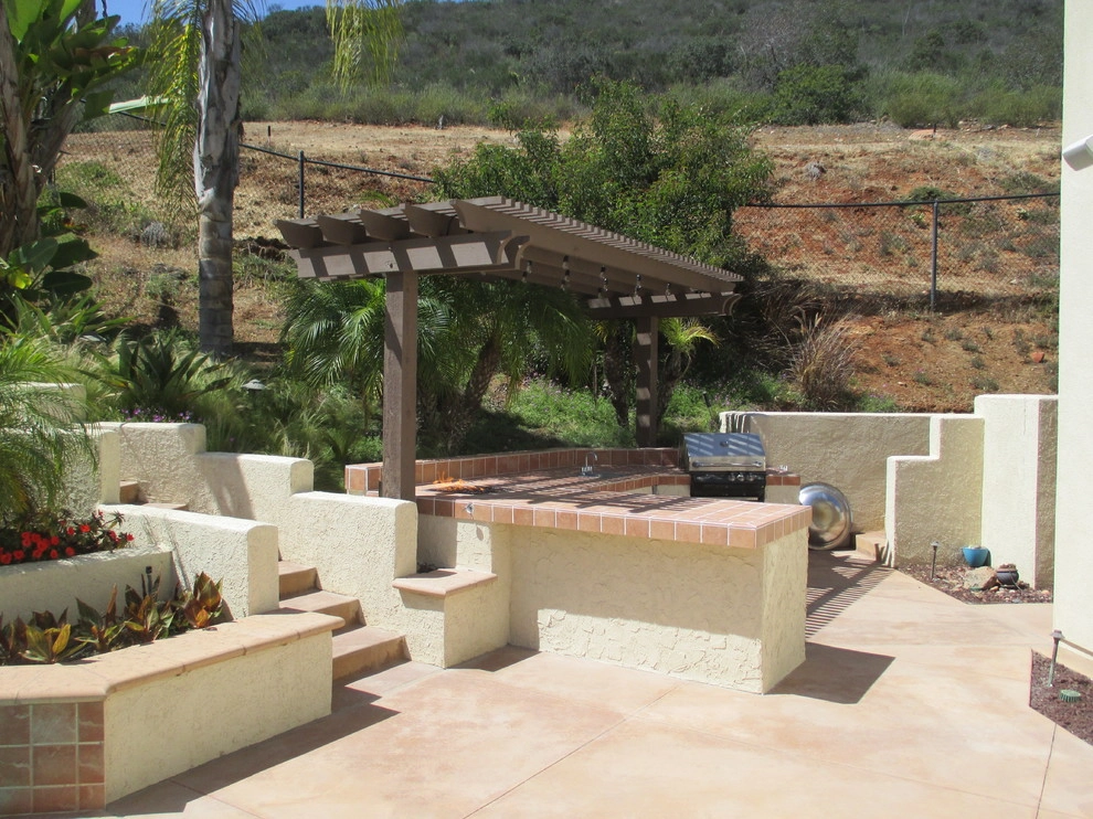 Patio with Barbeque and Fire Pit in Vista CA by Pacific Dreamscapes - Photo 4