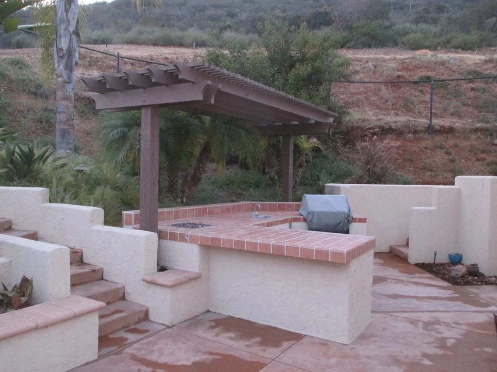 Patio with Barbeque and Fire Pit in Vista CA by Pacific Dreamscapes - Photo 5