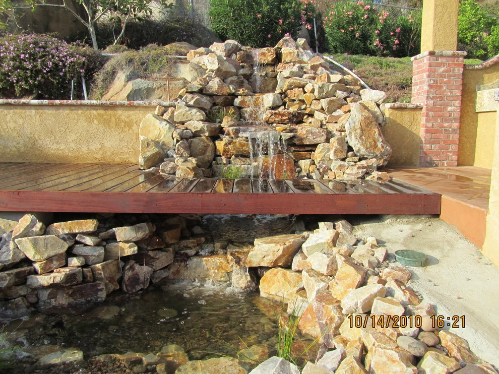 Pond with waterfalls and decks by Pacific Dreamscapes - Photo 5