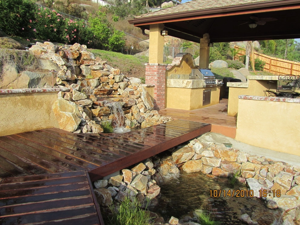 Pond with waterfalls and decks by Pacific Dreamscapes - Photo 2
