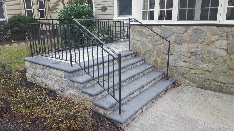 Techo-Bloc Front Entry Steps by Paradise Pavers Pond Landscaping LLC - Photo 3