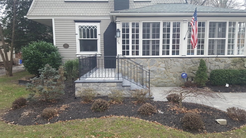 Techo-Bloc Front Entry Steps by Paradise Pavers Pond Landscaping LLC - Photo 2