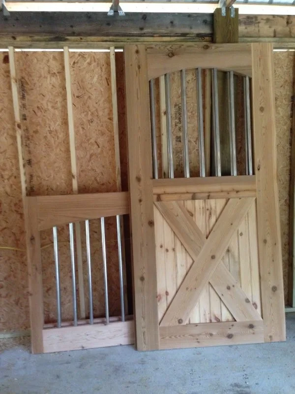 Cedar Sliding Stall Doors for Webb Barn by All Florida Custom Homes - Photo 2