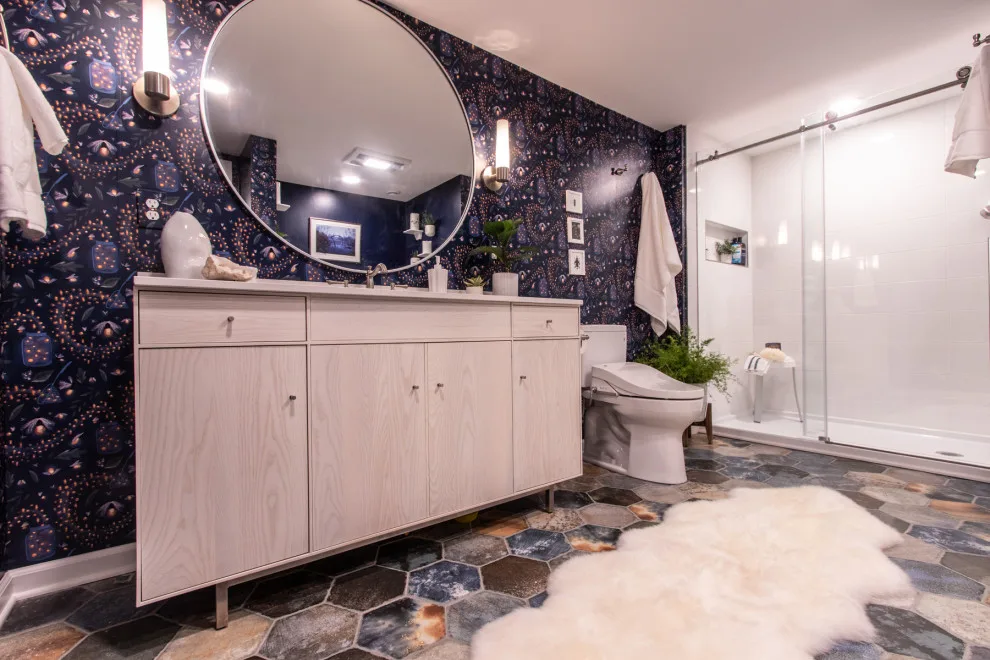 Playful Restroom by Blue Ridge Design Build - Photo 2