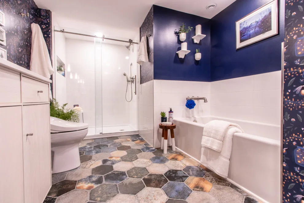 Playful Restroom by Blue Ridge Design Build - Photo 9