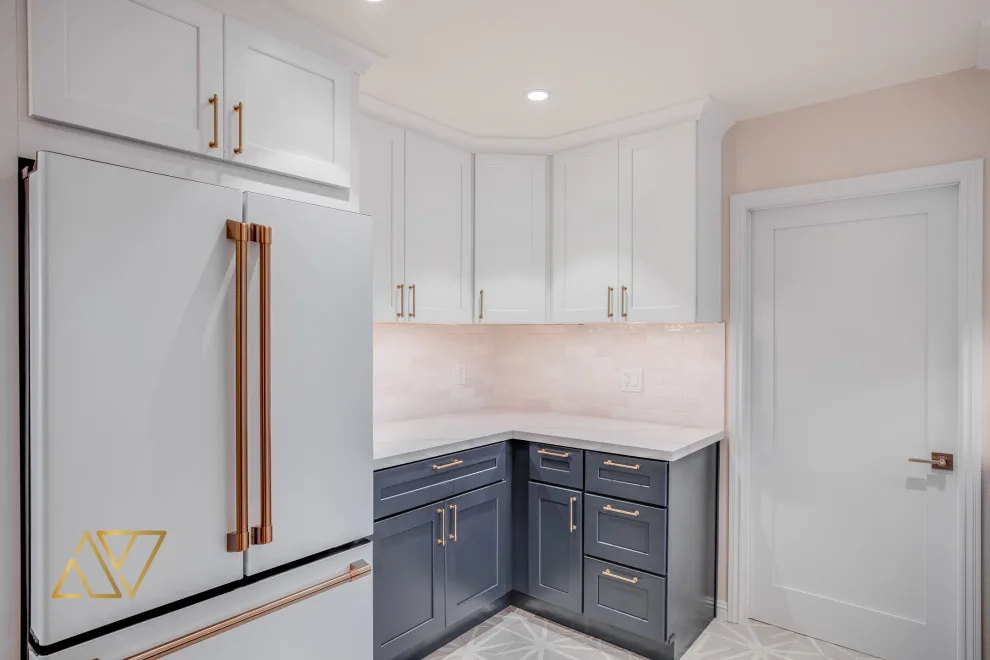 San Mateo Kitchen Renovation in Blue and White by Golden View Renovation - Photo 8
