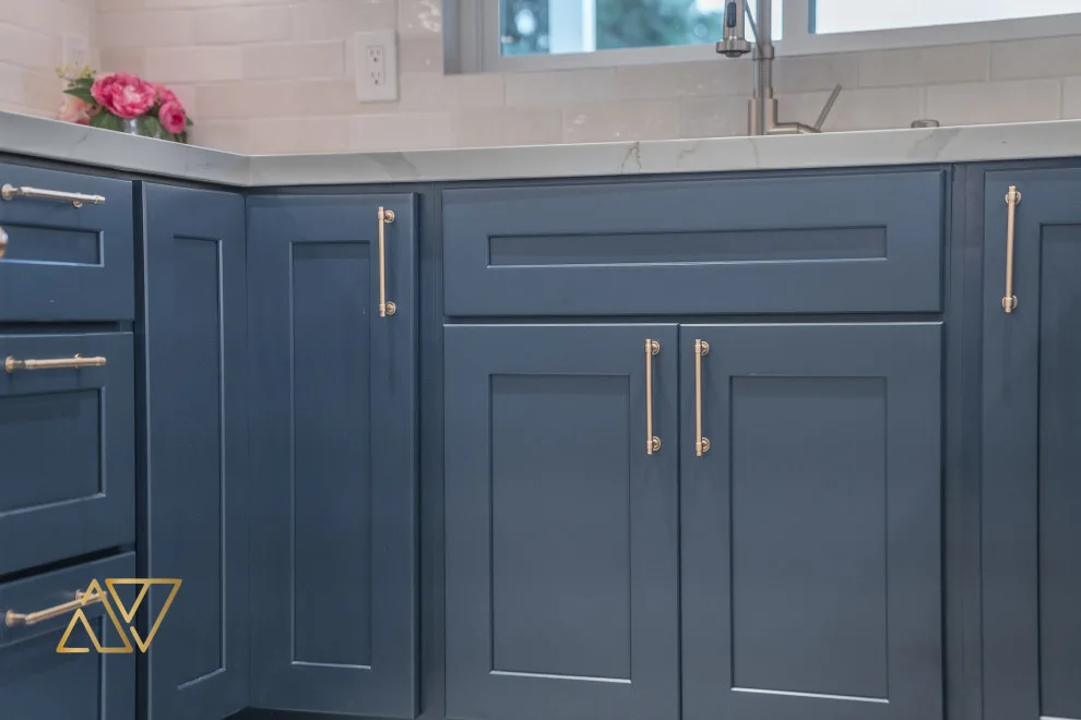 San Mateo Kitchen Renovation in Blue and White by Golden View Renovation - Photo 15