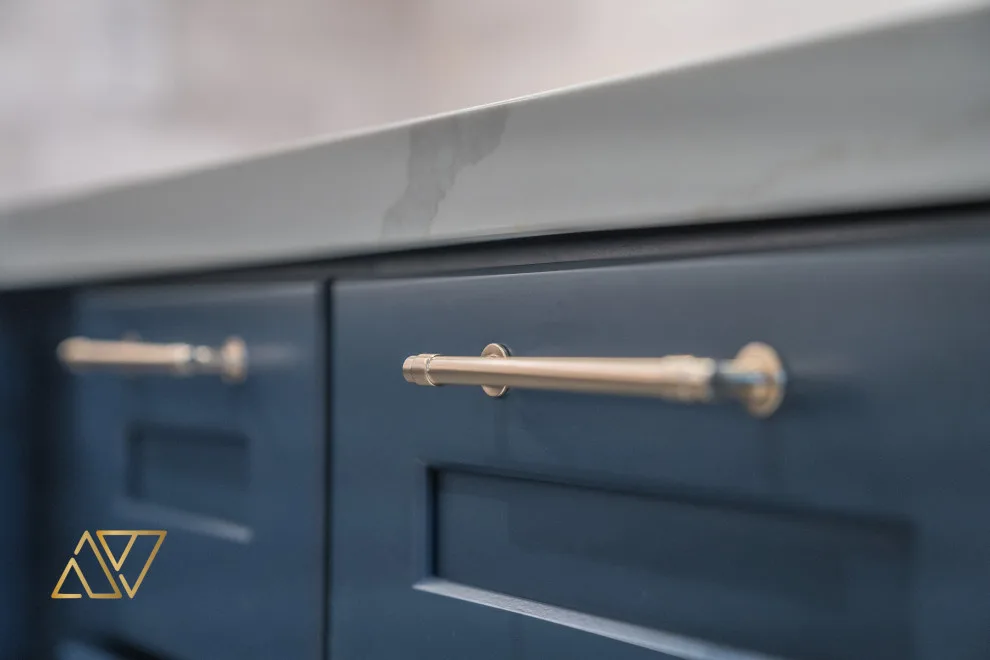 San Mateo Kitchen Renovation in Blue and White by Golden View Renovation - Photo 12