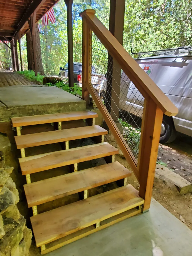 Timber Cabin Steps by House On The Hill Construction LLC - Photo 13