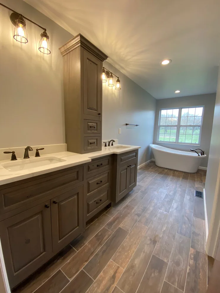 Master Bathroom with Wood-Look Shower by Bailey Home Services LLC - Photo 2