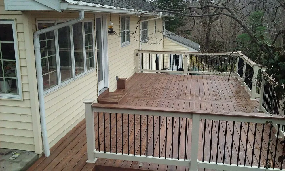 Ipe Fiberon deck with lighting and railing cap by Coastal Outdoor Spaces - Photo 4