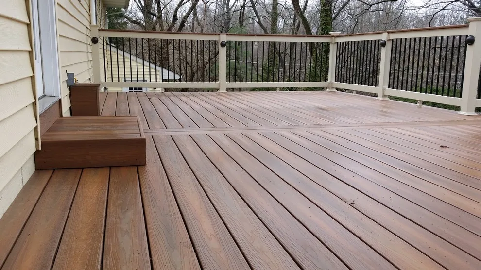 Ipe Fiberon deck with lighting and railing cap by Coastal Outdoor Spaces - Photo 2