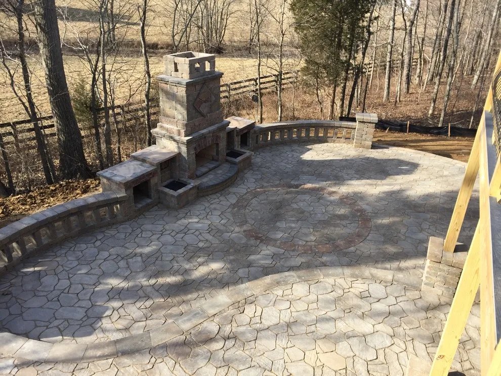 Nosil multi-tiered patio and fireplace by Preferred Outdoor Designs - Photo 2