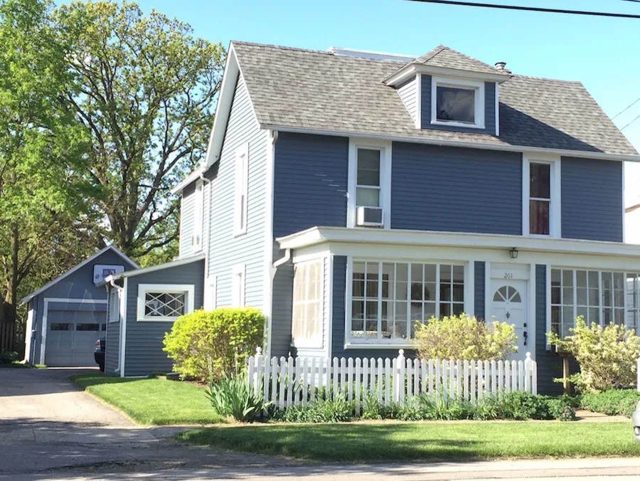 Odyssey Plus Double 4" Siding in Harbor Blue by Ohio Exteriors - Photo 2