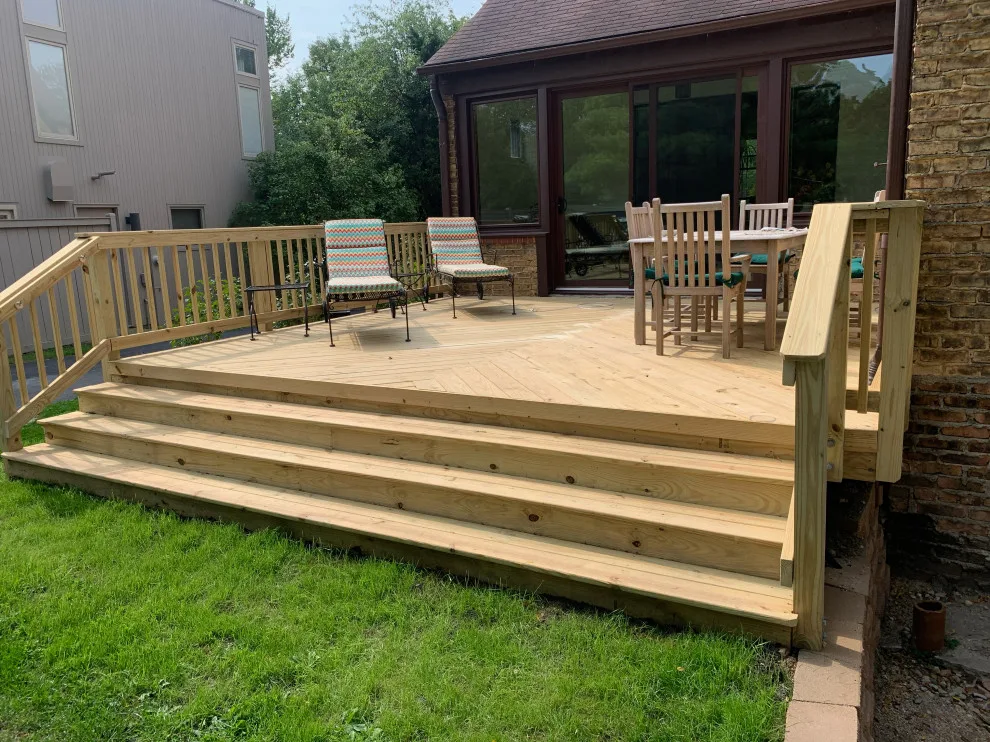 Highland Park IL Open Design Wooden Deck by Archadeck Of Chicagoland - Photo 3