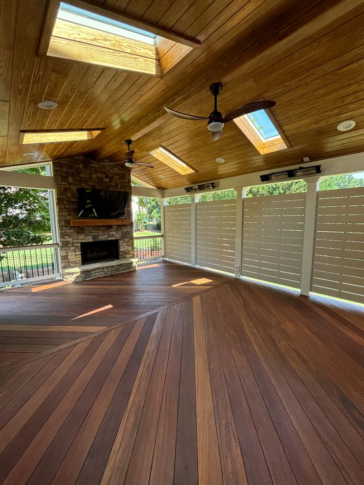Suwanee, GA Outdoor Fireplace Porch by Atlanta Porch & Patio - Photo 12