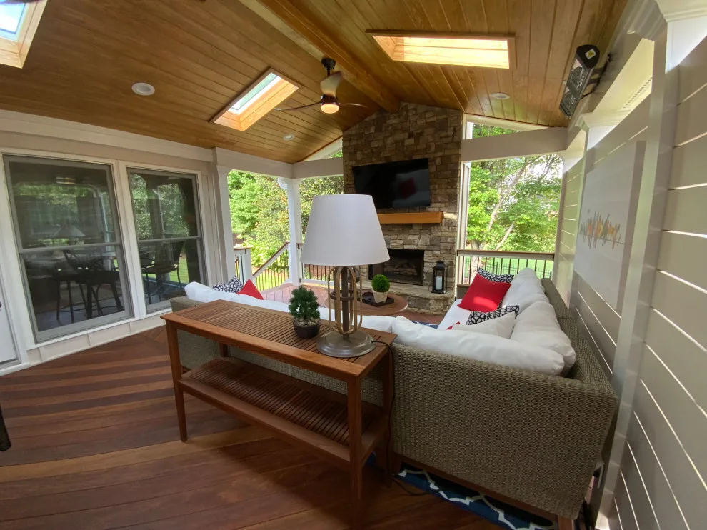 Suwanee, GA Outdoor Fireplace Porch by Atlanta Porch & Patio - Photo 39