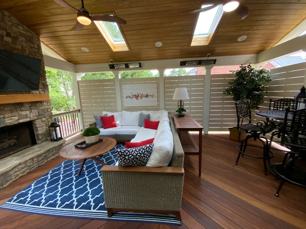 Suwanee, GA Outdoor Fireplace Porch by Atlanta Porch & Patio - Photo 21
