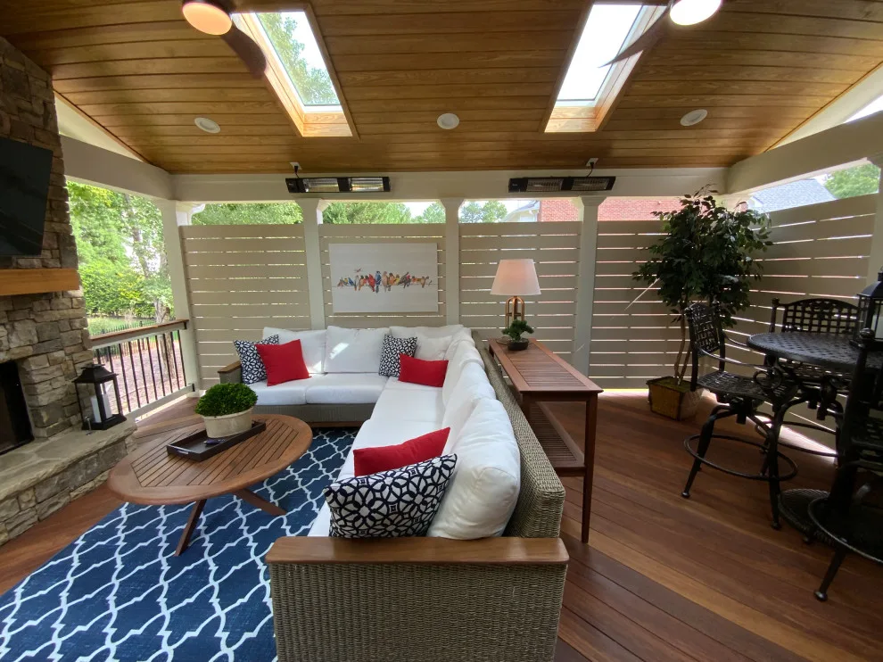 Suwanee, GA Outdoor Fireplace Porch by Atlanta Porch & Patio - Photo 13