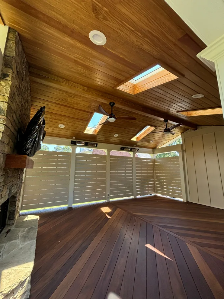 Suwanee, GA Outdoor Fireplace Porch by Atlanta Porch & Patio - Photo 11